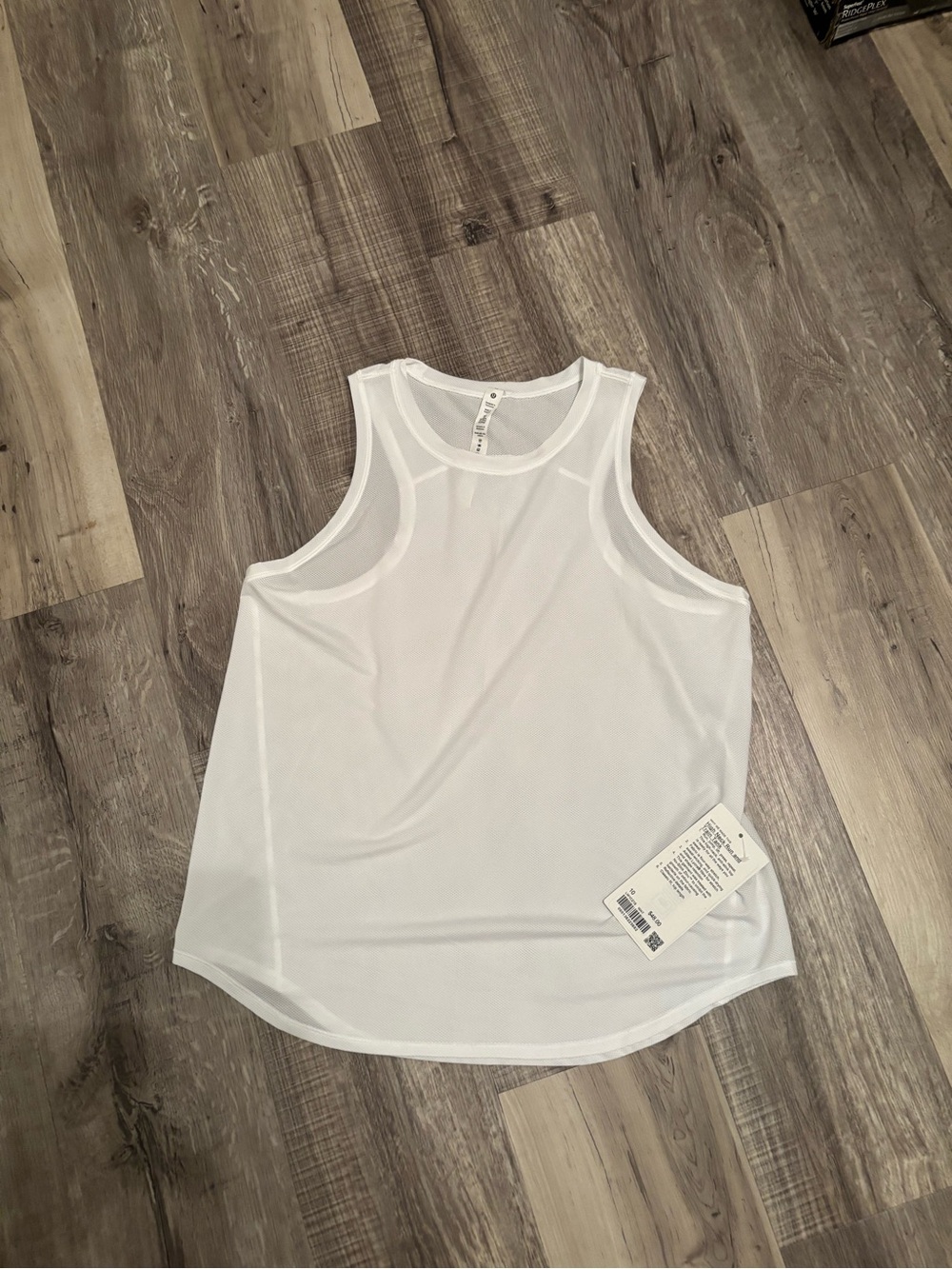 lululemon athletica White Mesh Racerback Tank